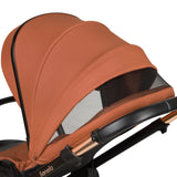 Carucior 3 in 1, Lionelo, Layla, Pana la 22 kg, Cadru aluminiu, Cu landou intarit si salteluta din spuma AirDots, Cu scoica auto testata ADAC, Reversibil, Cu ventilatie 3D, Cu accesorii, EN1888-1, EN1888-2, EN1466, Maro