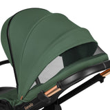 Carucior 3 in 1, Lionelo, Layla, Pana la 22 kg, Cadru aluminiu, Cu landou intarit si salteluta din spuma AirDots, Cu scoica auto testata ADAC, Reversibil, Cu ventilatie 3D, Cu accesorii, EN1888-1, EN1888-2, EN1466, Verde