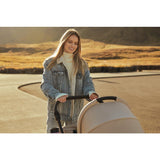 Carucior 3 in 1, Lionelo, Meril, Cu landou de dimensiune XL, Reversibil, Cu scoica auto testata ADAC, Cu accesorii, Pana la 22 kg, Conform cu EN1888-1 EN1888-2, EN1466, Bej