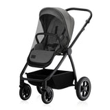 Carucior 3 in 1, Lionelo, Meril, Cu landou de dimensiune XL, Reversibil, Cu scoica auto testata ADAC, Cu accesorii, Pana la 22 kg, Conform cu EN1888-1 EN1888-2, EN1466, Gri