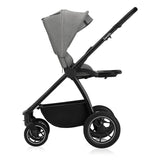 Carucior 3 in 1, Lionelo, Meril, Cu landou de dimensiune XL, Reversibil, Cu scoica auto testata ADAC, Cu accesorii, Pana la 22 kg, Conform cu EN1888-1 EN1888-2, EN1466, Gri