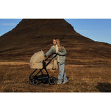 Carucior 3 in 1, Lionelo, Meril, Cu landou de dimensiune XL, Reversibil, Cu scoica auto testata ADAC, Cu accesorii, Pana la 22 kg, Conform cu EN1888-1 EN1888-2, EN1466, Negru