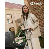 Carucior 3 in 1, Lionelo, Mika Plus, Cadru din aluminiu, Cu landou intarit si salteluta moale, Cu scoica auto testata ADAC, Reversibil, Cu sistem de ventilatie 3D, Cu accesorii, Pana la 22 kg, EN1888-1 EN1888-2 EN1466 ECE R129, Mocha Mousse