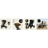 Carucior 3 in 1, Lionelo, Mika Plus, Cadru din aluminiu, Cu landou intarit si salteluta moale, Cu scoica auto testata ADAC, Reversibil, Cu sistem de ventilatie 3D, Cu accesorii, Pana la 22 kg, EN1888-1 EN1888-2 EN1466 ECE R129, Negru