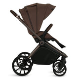 Carucior 3 in 1, Lionelo, Mika Plus, Cadru din aluminiu, Cu landou intarit si salteluta moale, Cu scoica auto testata ADAC, Reversibil, Cu sistem de ventilatie 3D, Cu accesorii, Pana la 22 kg, EN1888-1 EN1888-2 EN1466 ECE R129, Mocha Mousse