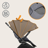 Carucior 3 in 1, Lionelo, Mika Plus, Cadru din aluminiu, Cu landou intarit si salteluta moale, Cu scoica auto testata ADAC, Reversibil, Cu sistem de ventilatie 3D, Cu accesorii, Pana la 22 kg, EN1888-1 EN1888-2 EN1466 ECE R129, Gri