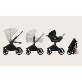 Carucior 3 in 1, Lionelo, Mika Plus, Cadru din aluminiu, Cu landou intarit si salteluta moale, Cu scoica auto testata ADAC, Reversibil, Cu sistem de ventilatie 3D, Cu accesorii, Pana la 22 kg, EN1888-1 EN1888-2 EN1466 ECE R129, Bej