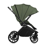 Carucior 3 in 1, Lionelo, Mika Plus, Cadru din aluminiu, Cu landou intarit si salteluta moale, Cu scoica auto testata ADAC, Reversibil, Cu sistem de ventilatie 3D, Cu accesorii, Pana la 22 kg, EN1888-1 EN1888-2 EN1466 ECE R129, Verde