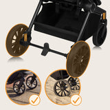 Carucior 3 in 1, Lionelo, Mika Plus, Cadru din aluminiu, Cu landou intarit si salteluta moale, Cu scoica auto testata ADAC, Reversibil, Cu sistem de ventilatie 3D, Cu accesorii, Pana la 22 kg, EN1888-1 EN1888-2 EN1466 ECE R129, Verde
