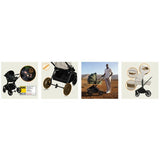 Carucior 3 in 1, Lionelo, Mika Plus, Cadru din aluminiu, Cu landou intarit si salteluta moale, Cu scoica auto testata ADAC, Reversibil, Cu sistem de ventilatie 3D, Cu accesorii, Pana la 22 kg, EN1888-1 EN1888-2 EN1466 ECE R129, Bej