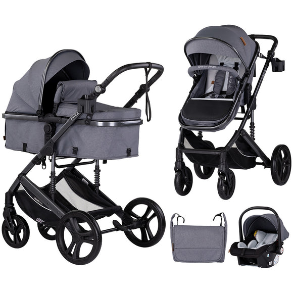 Carucior Chipolino Amore 3 in 1 cloud grey