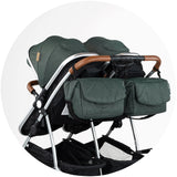 Carucior gemeni Chipolino Duo Smart 2 in 1 basil