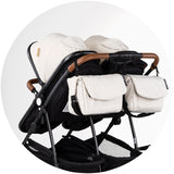 Carucior gemeni Chipolino Duo Smart 2 in 1 biscotta