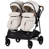 Carucior gemeni Chipolino Duo Smart 2 in 1 biscotta