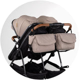 Carucior gemeni Chipolino Duo Smart 2 in 1 tiramisu
