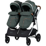 Carucior gemeni Chipolino Duo Smart 3 in 1 basil
