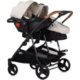 Carucior gemeni Chipolino Duo Smart 3 in 1 biscotta