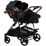 Carucior gemeni Chipolino Duo Smart 3 in 1 blackberry