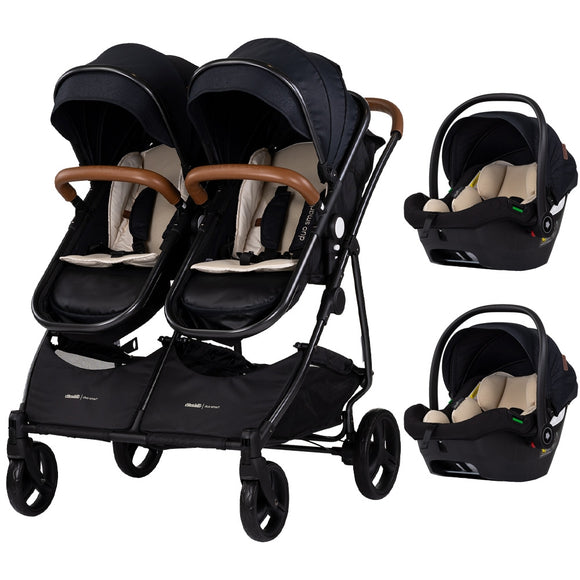 Carucior gemeni Chipolino Duo Smart 3 in 1 blackberry