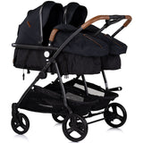 Carucior gemeni Chipolino Duo Smart 3 in 1 blackberry