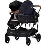 Carucior gemeni Chipolino Duo Smart 3 in 1 blackberry