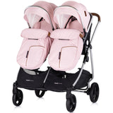 Carucior gemeni Chipolino Duo Smart 3 in 1 pink marshmallow