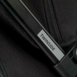 Carucior gemeni pliabil Twinside, Jane, Pliere rapida cu o mana, De la nastere pana la 22 Kg, Cu huse pentru ploaie, Spatare independente, Cu suspensii, Conform cu EN 1888-2:2018+A1:2023, Coal