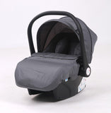 Carucior 3 in 1 Kidilo H2D+C Premium cu Landou, Parte Sport si Scoica Auto, Include saculet de picioare, Geanta pentru parinti, Sustine 22 kg, Gri