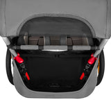 Carucior si remorca de bicicleta, Lionelo, Cama, Multifunctional, Pentru 1 sau 2 copii, Cu sistem de absorbtie a socurilor SIQ, Geamuri cu protectie solara, Gri