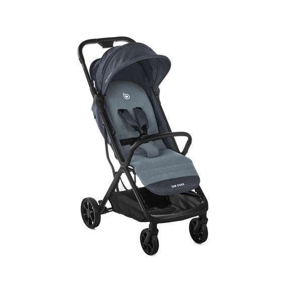 Carucior sport, Be Cool, Strike, Cu pliere automata, Roti cu suspensii, De la nastere pana la 22 Kg, 6.88 Kg, Be Azure