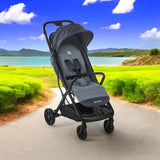 Carucior sport, Be Cool, Strike, Cu pliere automata, Roti cu suspensii, De la nastere pana la 22 Kg, 6.88 Kg, Be Azure