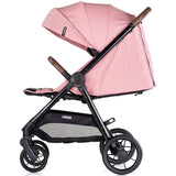 Carucior sport Chipolino Ultera cu husa picioare pink marshmallow