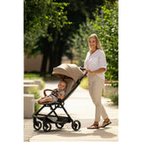 Carucior sport, FreeON, Bold, Pliabil automat, Roti cu suspensii, De la nastere pana la 22 kg, Cu spatar reglabil in 3 pozitii, Beige