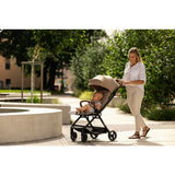 Carucior sport, FreeON, Bold, Pliabil automat, Roti cu suspensii, De la nastere pana la 22 kg, Cu spatar reglabil in 3 pozitii, Green Army