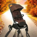 Carucior sport, Jane, Akira, Pliabil automat, Tehnologie inovatoare One-Hand Folding, 0 - 22 kg, Din aluminiu, Capotina impermeabila UPF 50+, Husa ploaie, Conform cu EN 1888-1:2018+A1:2022, Argile