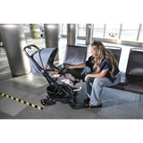 Carucior sport, Jane, Wing, Sistem compact de pliere, Cadru din aluminium, Usor, 6 Kg, De la nastere pana la 22 Kg, Cu geanta transport si husa de ploaie, Conform cu standardul european EN 1888-1:2018+A1:2022, Botanic