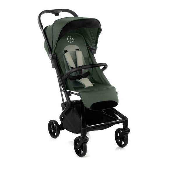 Carucior sport, Jane, Wing, Sistem compact de pliere, Cadru din aluminium, Usor, 6 Kg, De la nastere pana la 22 Kg, Cu geanta transport si husa de ploaie, Conform cu standardul european EN 1888-1:2018+A1:2022, Botanic