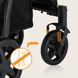 Carucior sport, Lionelo, Annet Plus, De la nastere, Cu accesorii si capotina XXL reglabila, 0 - 22 Kg, Conform cu standardele europene de securitate EN1888-1 si EN1888-2, Bej