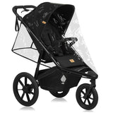 Carucior sport, Lionelo, Azura, Cu 3 roti, Cu baldachin XXL impermeabil, Pliere compacta, Pana la 22 kg, 6-48 luni, Conform cu standardele europene de securitate EN1888-1 si EN1888-2, Negru