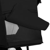 Carucior sport, Lionelo, Azura, Cu 3 roti, Cu baldachin XXL impermeabil, Pliere compacta, Pana la 22 kg, 6-48 luni, Conform cu standardele europene de securitate EN1888-1 si EN1888-2, Negru