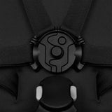 Carucior sport, Lionelo, Azura, Cu 3 roti, Cu baldachin XXL impermeabil, Pliere compacta, Pana la 22 kg, 6-48 luni, Conform cu standardele europene de securitate EN1888-1 si EN1888-2, Negru