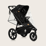 Carucior sport, Lionelo, Azura, Cu 3 roti, Cu baldachin XXL impermeabil, Pliere compacta, Pana la 22 kg, 6-48 luni, Conform cu standardele europene de securitate EN1888-1 si EN1888-2, Negru