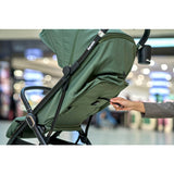 Carucior sport, Lionelo, Bess, Sustine 22 kg, 6 luni+, Capotina impermeabila si protectie SPF 50+, Include suport sticla, Pliere cu o singura mana, Maner pentru transport, Gri