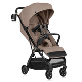 Carucior sport, Lionelo, Bess, Greutate redusa - 7.5 kg, Sustine 22 kg, 6 luni+, Capotina impermeabila, Protectie SPF 50+, Include suport sticla, Pliere cu o singura mana, Compact, Maner pentru transport, Conform cu EN1888-1 si EN1888-2, Bej