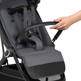 Carucior sport, Lionelo, Bess, Greutate redusa - 7.5 kg, Sustine 22 kg, 6 luni+, Capotina impermeabila, Protectie SPF 50+, Include suport sticla, Pliere cu o singura mana, Compact, Maner pentru transport, Conform cu EN1888-1 si EN1888-2, Gri