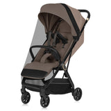 Carucior sport, Lionelo, Bess, Greutate redusa - 7.5 kg, Sustine 22 kg, 6 luni+, Capotina impermeabila, Protectie SPF 50+, Include suport sticla, Pliere cu o singura mana, Compact, Maner pentru transport, Conform cu EN1888-1 si EN1888-2, Bej