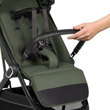 Carucior sport, Lionelo, Bess, Greutate redusa - 7.5 kg, Sustine 22 kg, 6 luni+, Capotina impermeabila, Protectie SPF 50+, Include suport sticla, Pliere cu o singura mana, Compact, Maner pentru transport, Conform cu EN1888-1 si EN1888-2, Verde