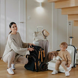 Carucior sport, Lionelo, Cloe, Cu accesorii, Cadru din aluminiu, Pana la 22 kg, Usor, Pliere compacta pentru avion, cu o singura mana, Ideal pentru toate tipurile de suprafete, 6 luni+, Black Onyx