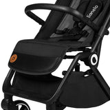 Carucior sport, Lionelo, Cloe, Cu accesorii, Cadru din aluminiu, Pana la 22 kg, Usor, Pliere compacta pentru avion, cu o singura mana, Ideal pentru toate tipurile de suprafete, 6 luni+, Gri