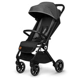 Carucior sport, Lionelo, Cloe, Cu accesorii, Cadru din aluminiu, Pana la 22 kg, Usor, Pliere compacta pentru avion, cu o singura mana, Ideal pentru toate tipurile de suprafete, 6 luni+, Gri